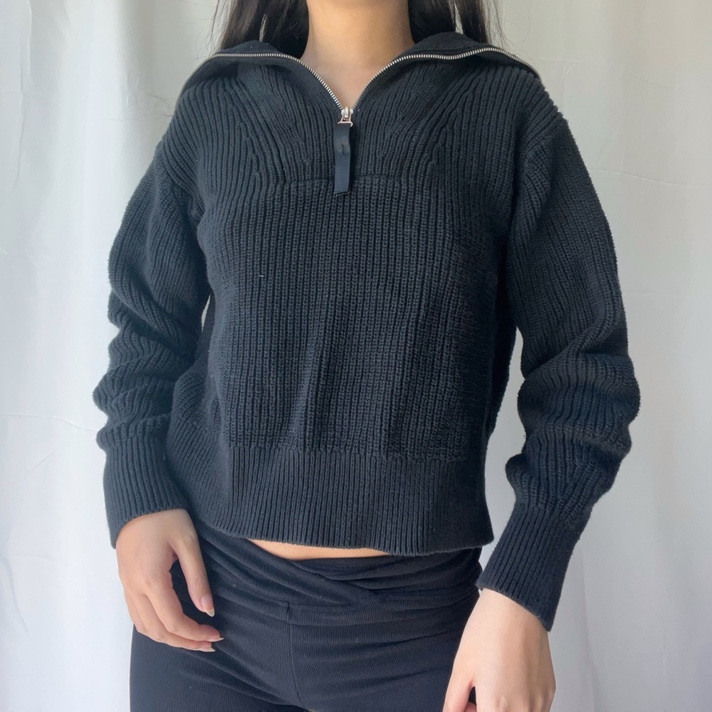 Lou & Grey Black Knit Sweater